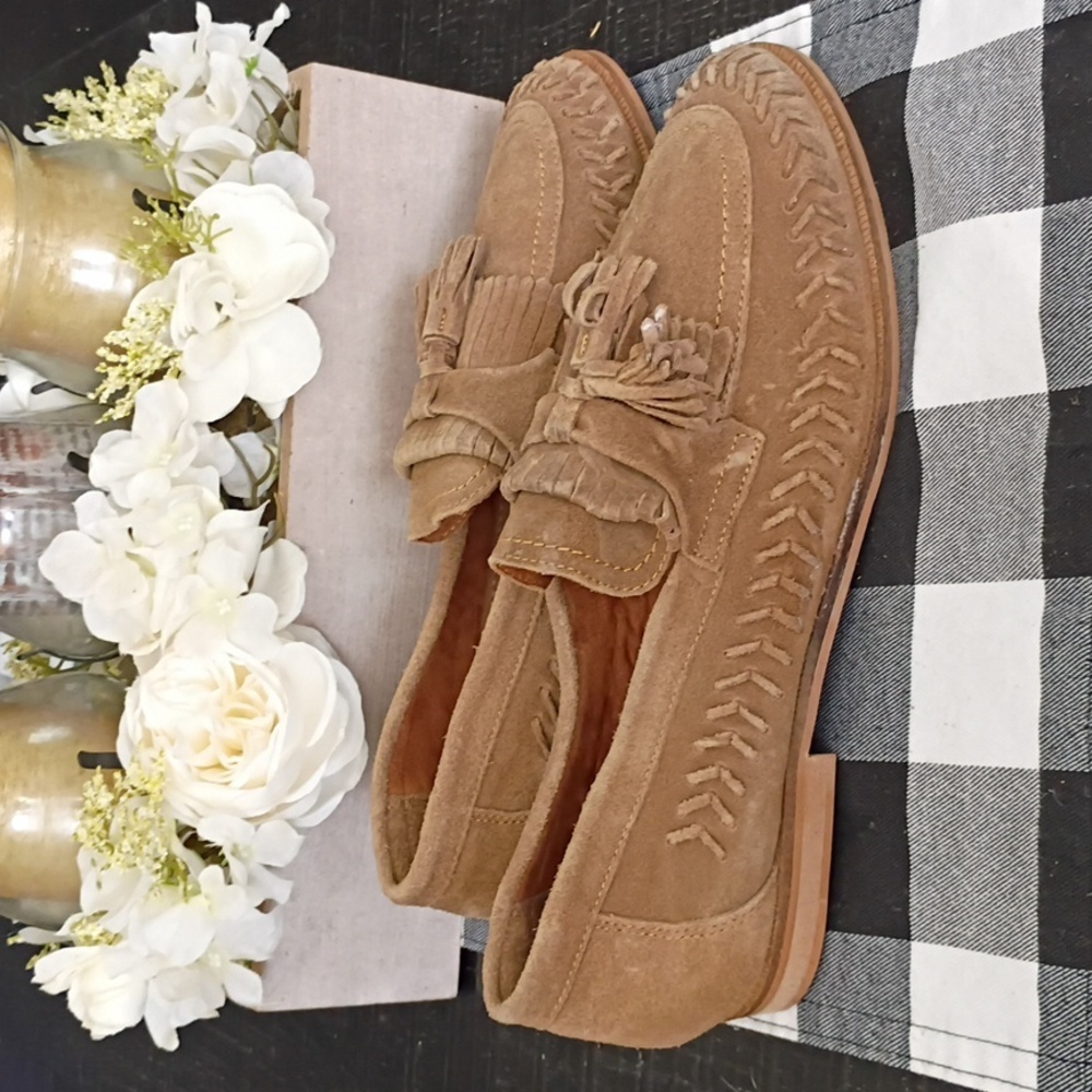 Kurt Geiger Suede Loafers with Fringe Mens